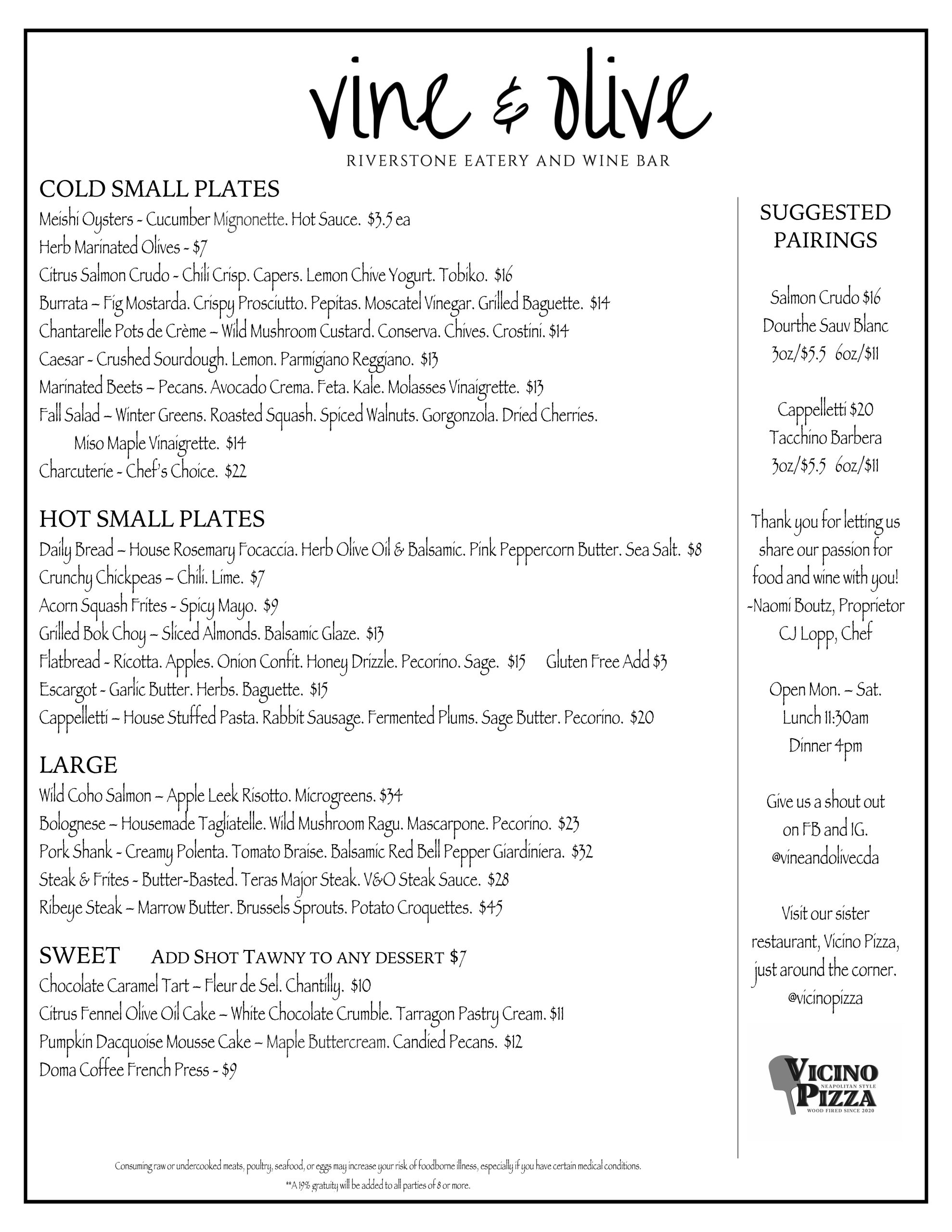 menus